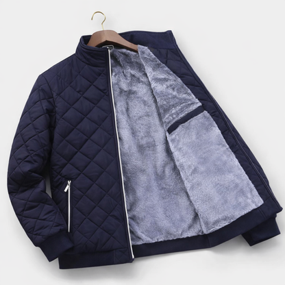 Men's Quilted Bomber | Zip Up