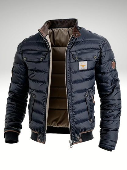 Men's Padded Bomber | Funnel Neck