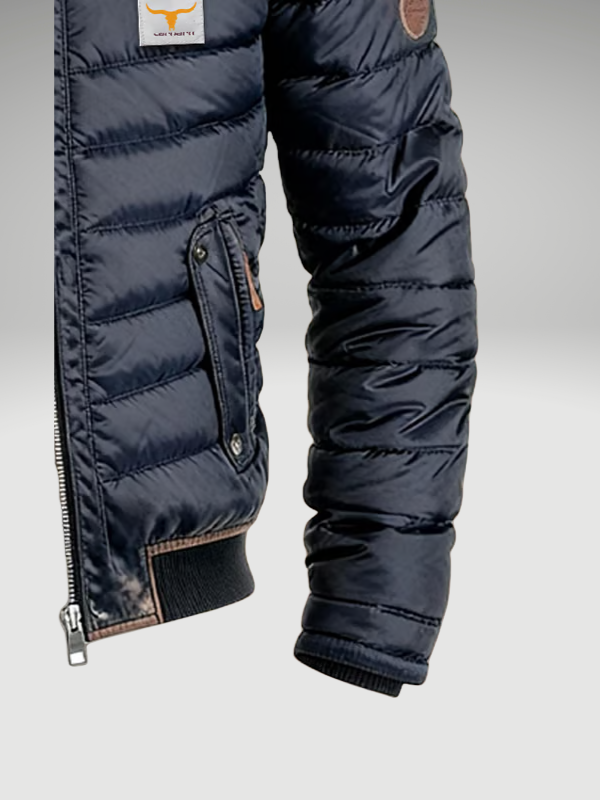 Men's Padded Bomber | Funnel Neck
