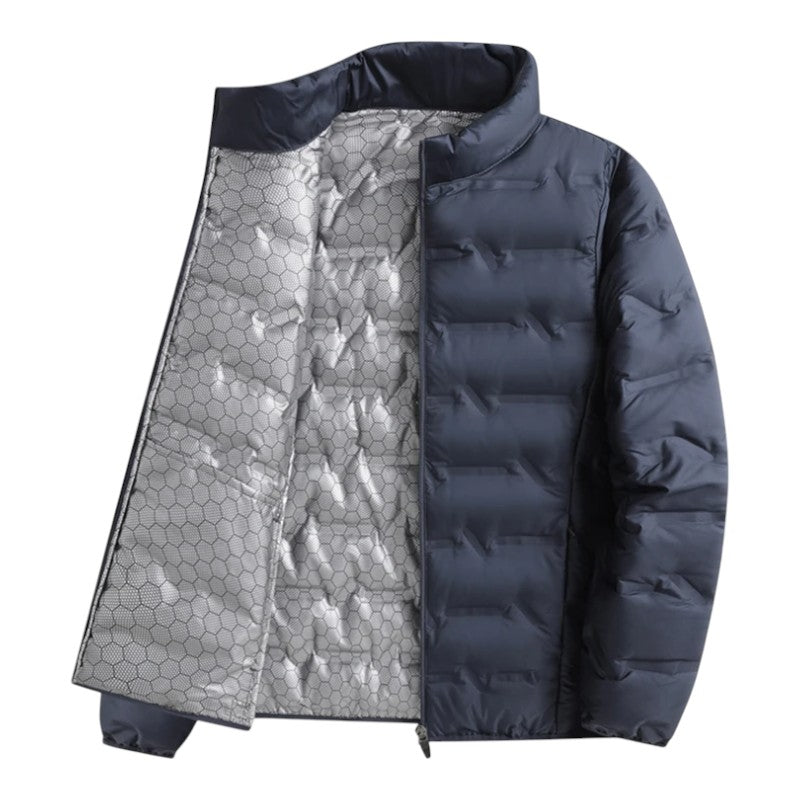 Men's Padded Puffer Jacket | Funnel Neck