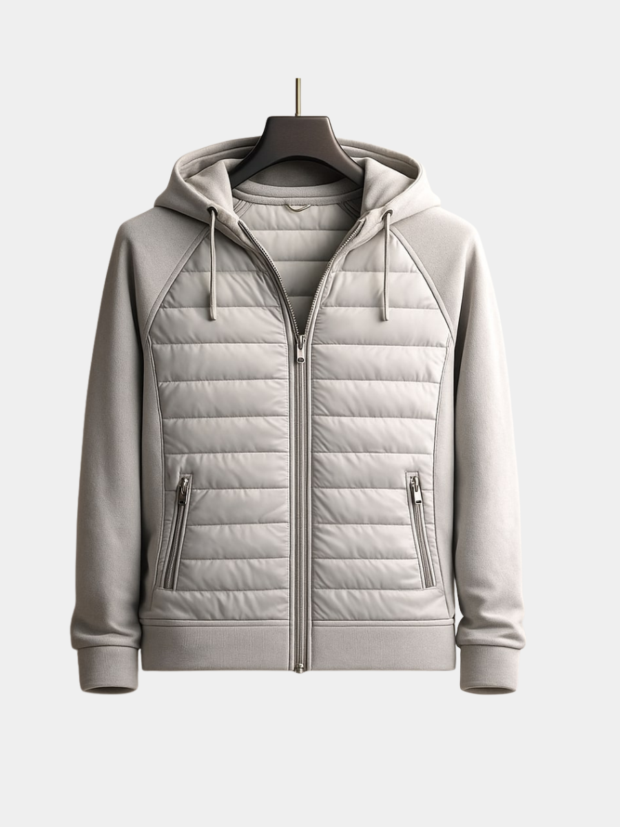 Men's Zip Up Hoodie | Drawstring Hood