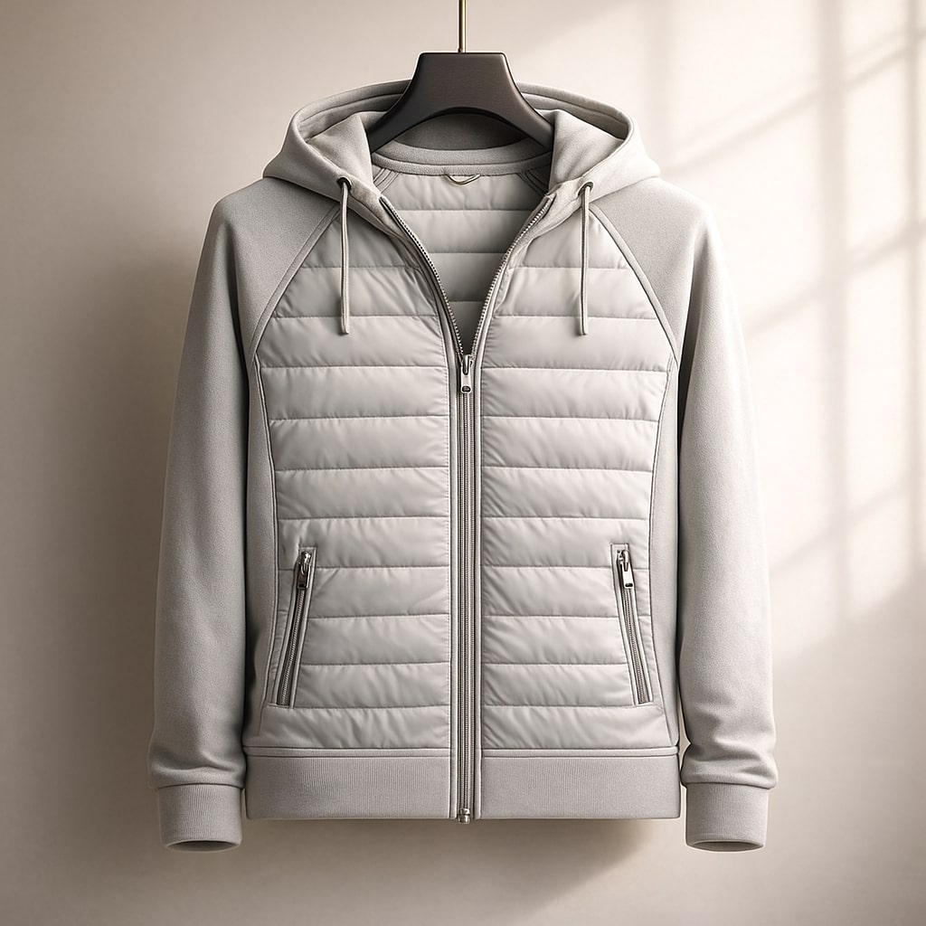 Men's Zip Up Hoodie | Drawstring Hood