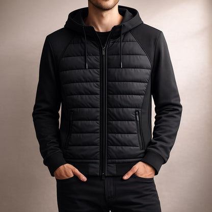 Men's Zip Up Hoodie | Drawstring Hood