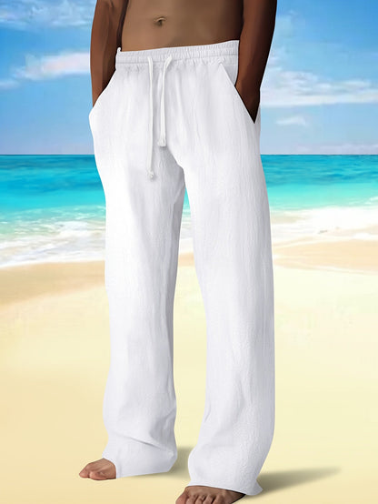 Men's Relaxed Beach Trousers | Drawstring Waist