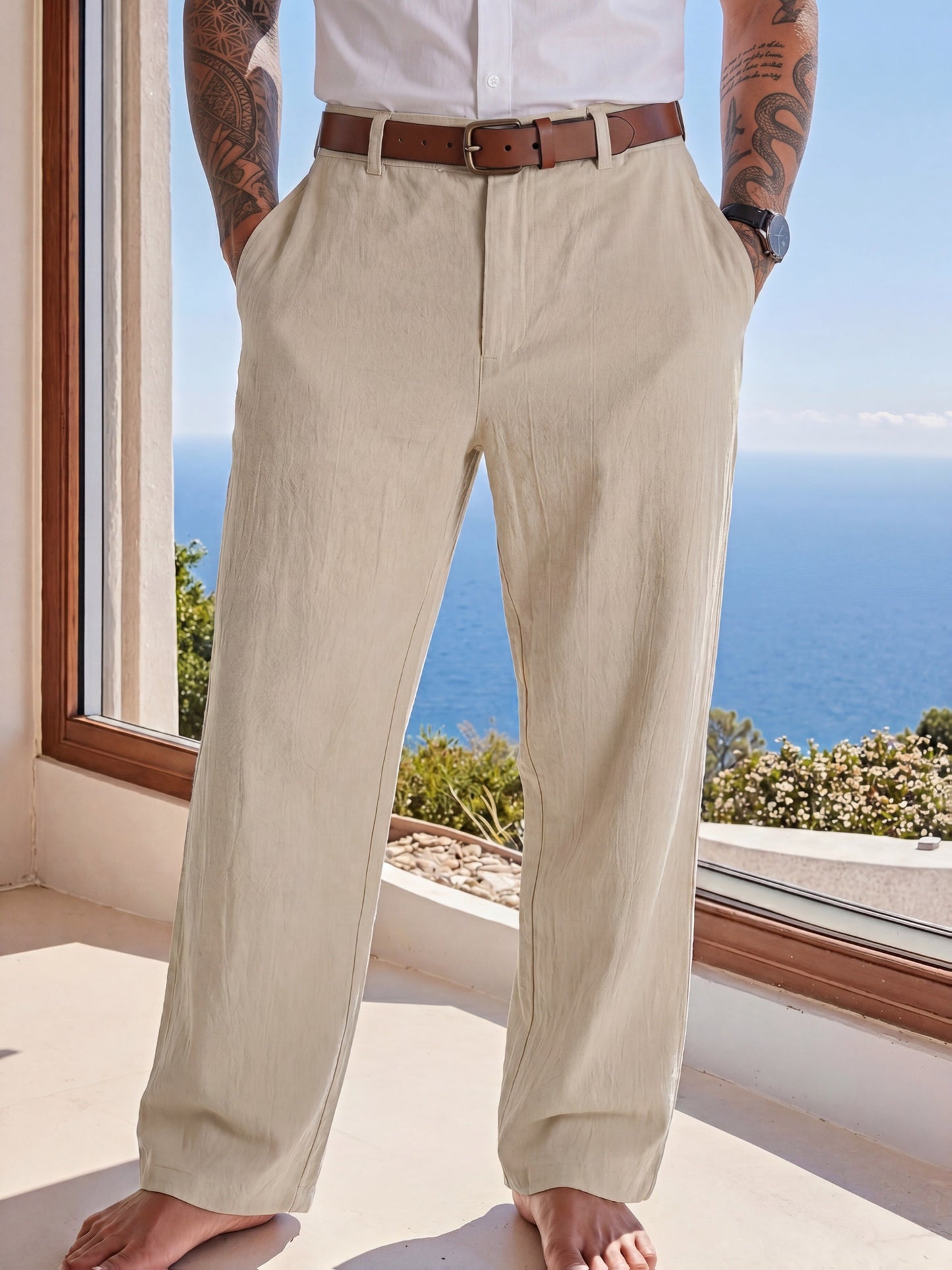 Men's Chino Trousers | Wide Leg