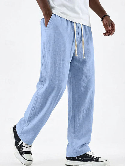 Men's Loose Straight Leg Trousers | Relaxed Fit