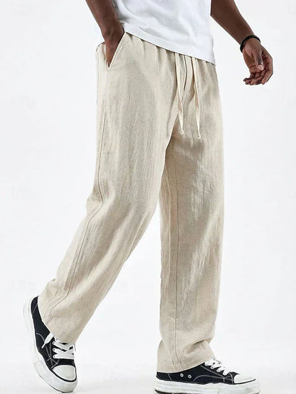 Men's Loose Straight Leg Trousers | Relaxed Fit