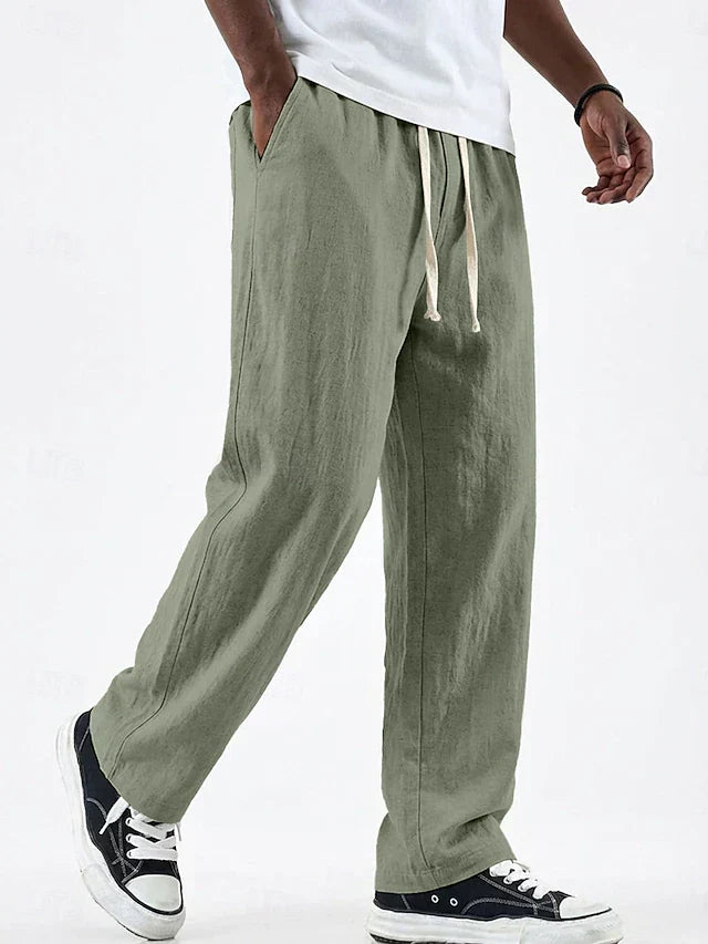 Men's Loose Straight Leg Trousers | Relaxed Fit