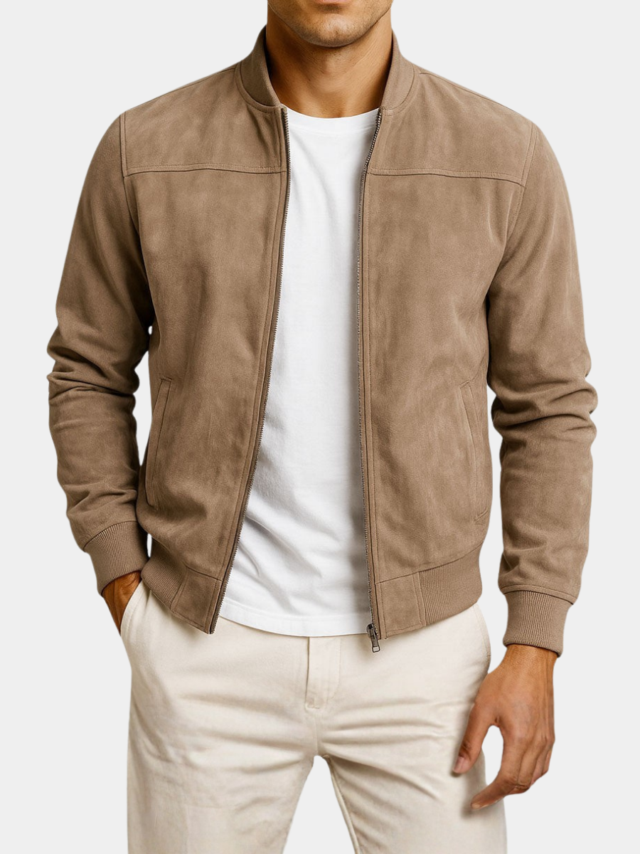 Men's Bomber Jacket | Ribbed Cuffs
