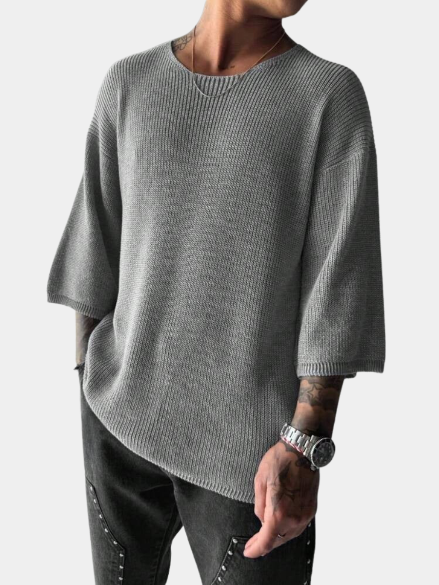 Men's Crew Neck Jumper | Short Sleeve