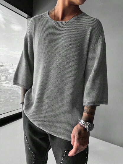 Men's Crew Neck Jumper | Short Sleeve