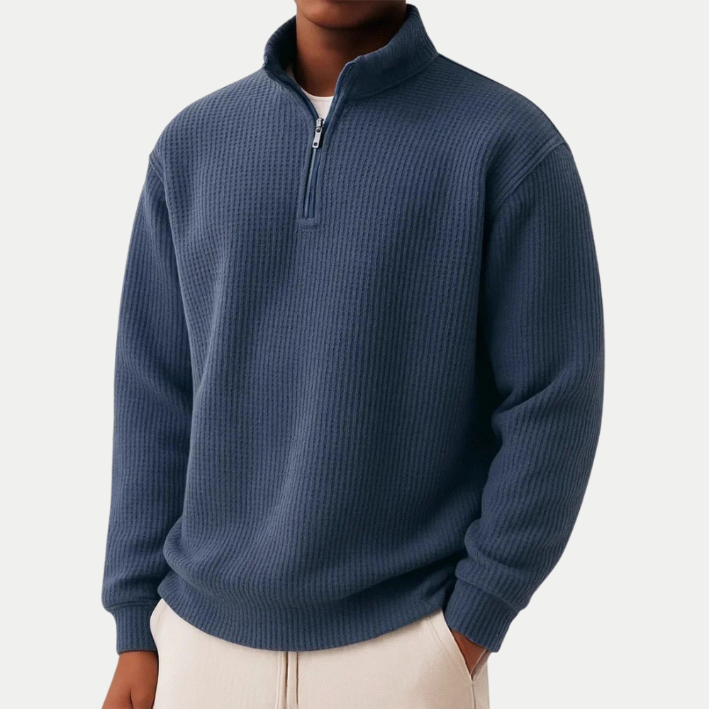 Men's Quarter Zip Sweatshirt Jumper
