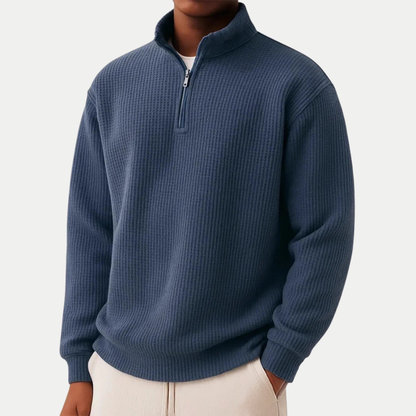 Men's Quarter Zip Sweatshirt Jumper