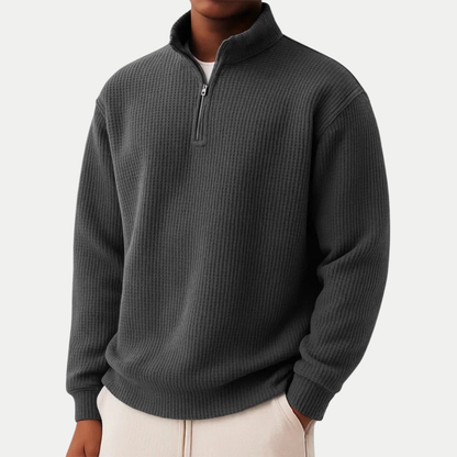 Men's Quarter Zip Sweatshirt Jumper