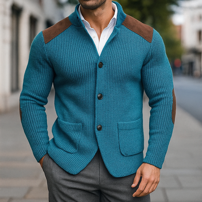 Men's Cardigan | Funnel Neck