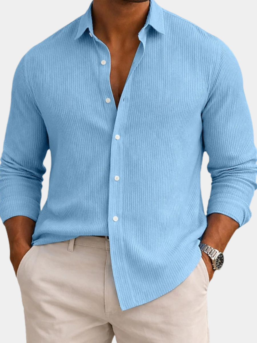 Men's Textured Shirt | Long Sleeve