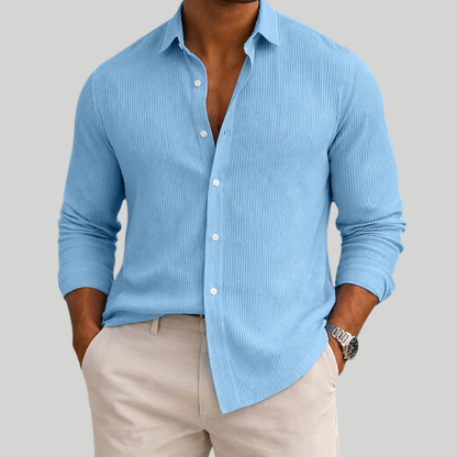 Men's Textured Shirt | Long Sleeve