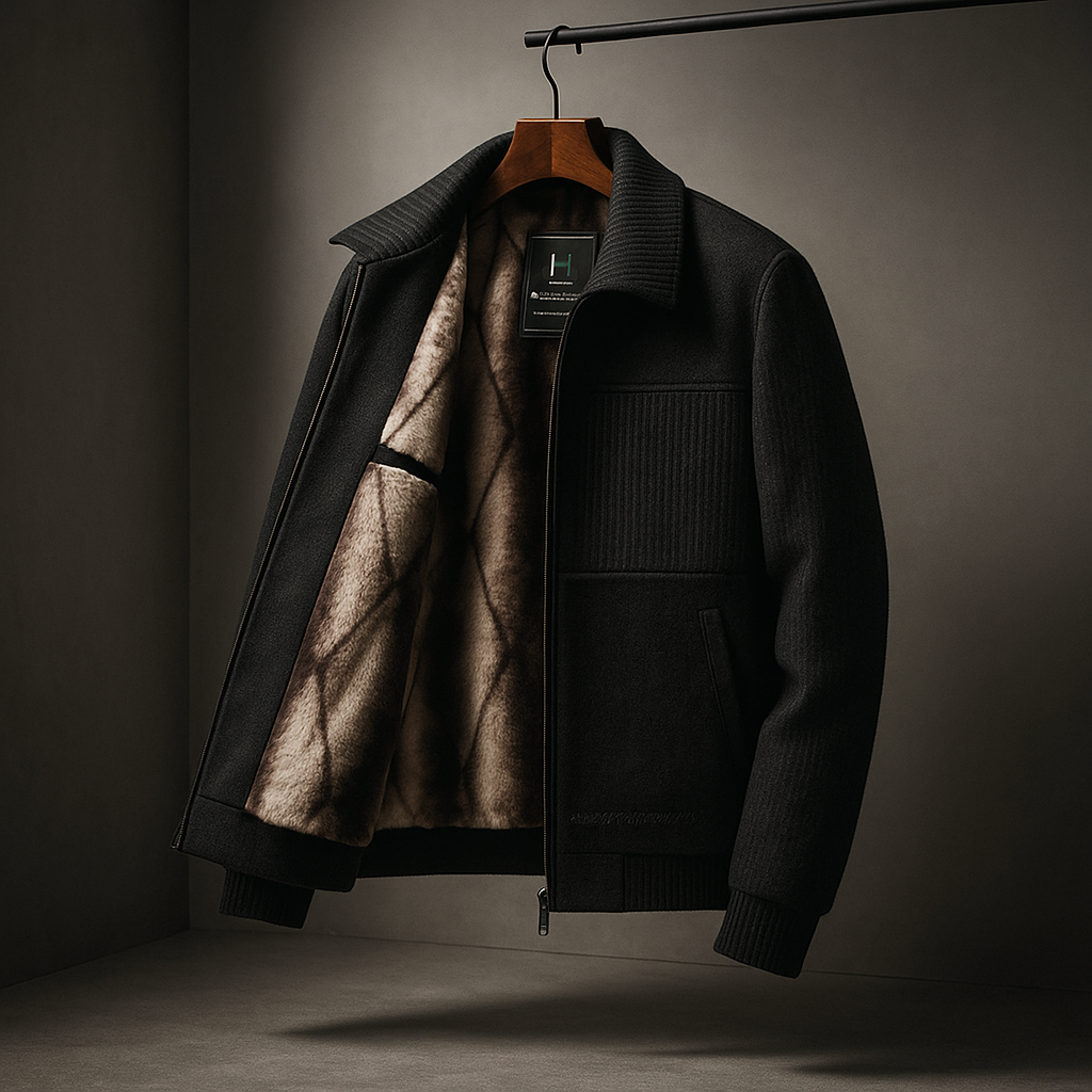 Men's Ribbed Bomber | Zip Up