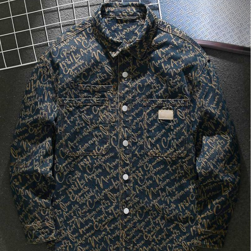Men's Printed Overshirt | Long Sleeve