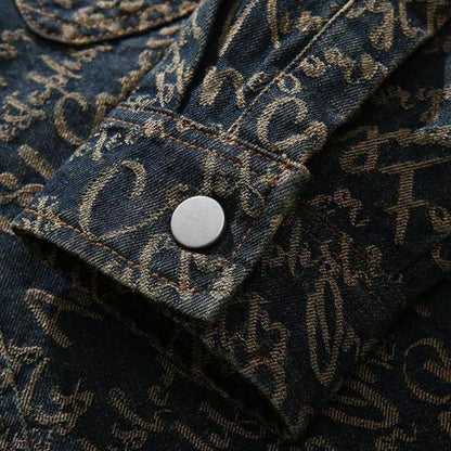 Men's Printed Overshirt | Long Sleeve