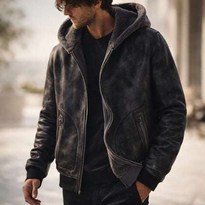 Men's Hooded Bomber | Zip Up