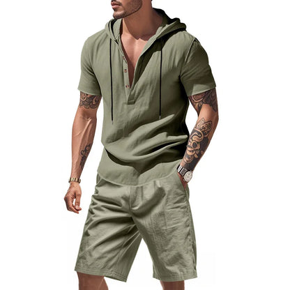 Men's Short Set Hoodie | Hooded