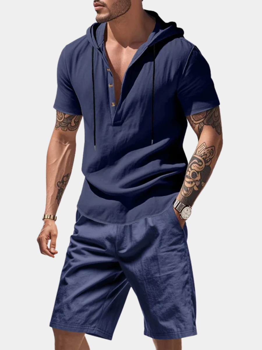 Men's Short Set Hoodie | Hooded