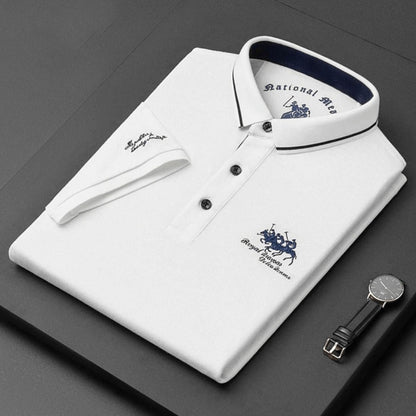 Men's Tipped Polo Shirt | Long Sleeve