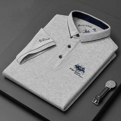 Men's Tipped Polo Shirt | Long Sleeve