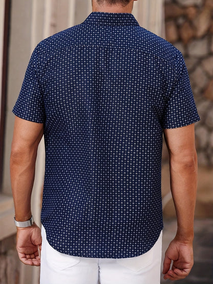 Men's Checked Designer Shirt | Short Sleeve