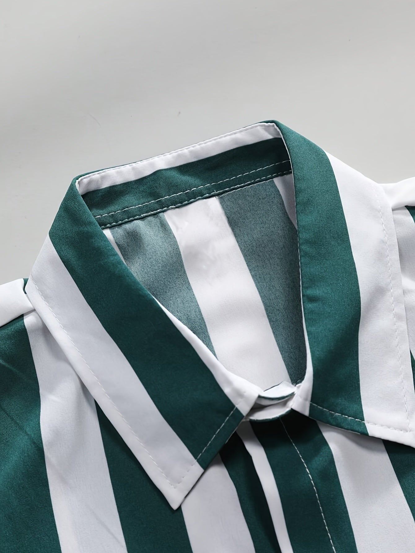 Men's Vertical Striped Shirt | Short Sleeve