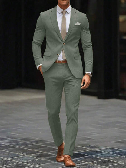 Men's Slim Fit Two Piece Suit | Notch Lapel