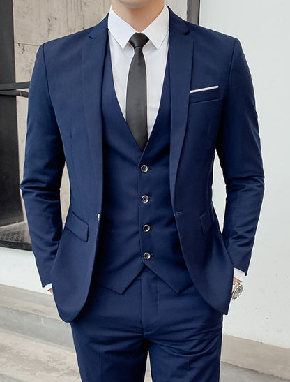 Men's Slim Fit Three Piece Suit | Wedding