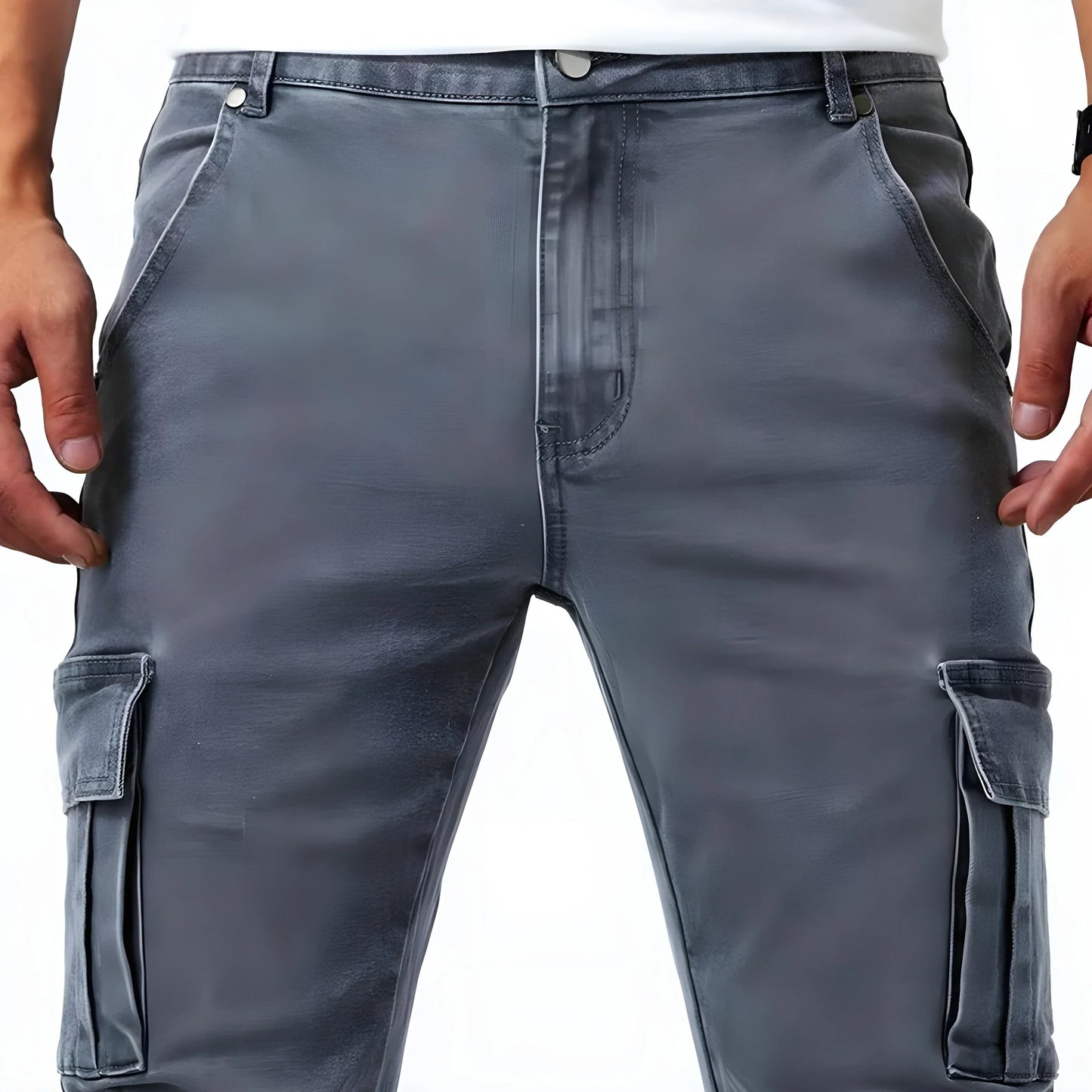 Men's Skinny Cargo Jeans | Slim Fit