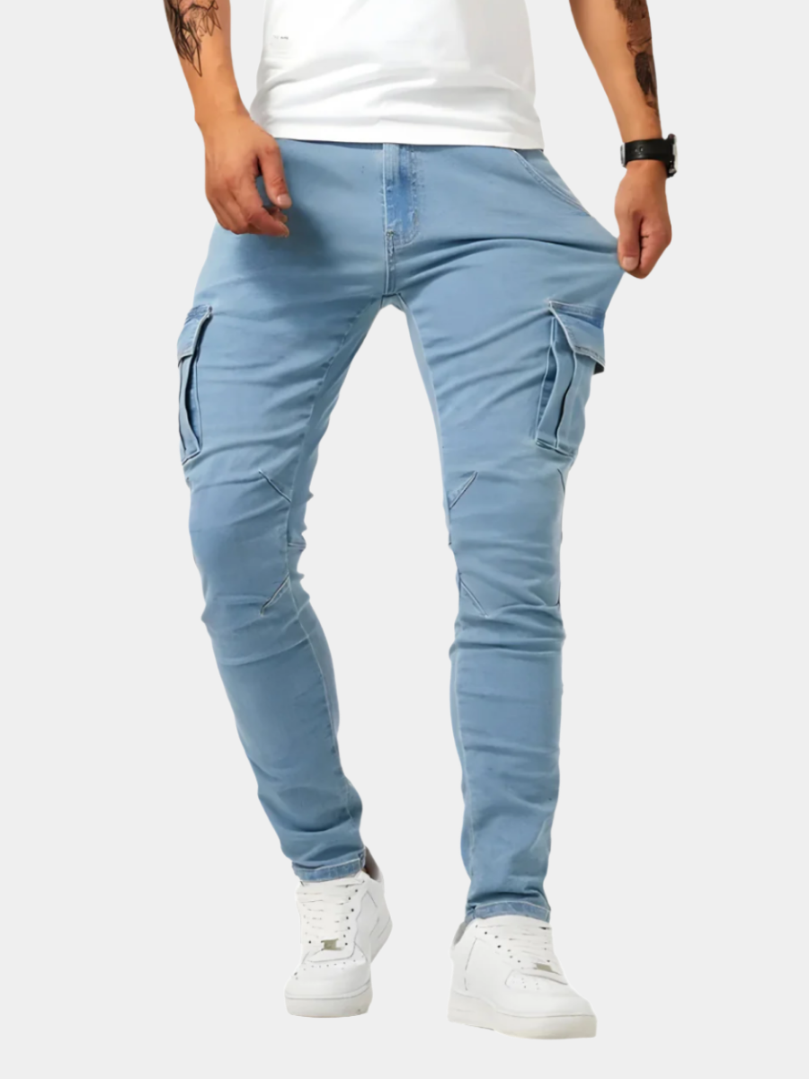Men's Skinny Cargo Jeans | Slim Fit