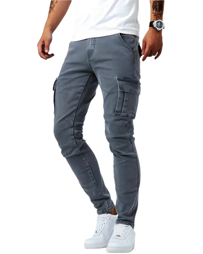 Men's Skinny Cargo Jeans | Slim Fit