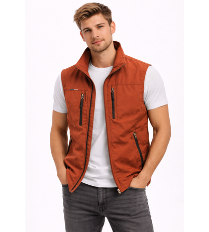 Men's Sleeveless Gilet | Zip Up