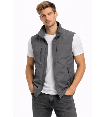 Men's Sleeveless Gilet | Zip Up