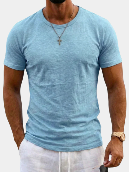 Men's Muscle Fit Crew Neck T-Shirt | Plain