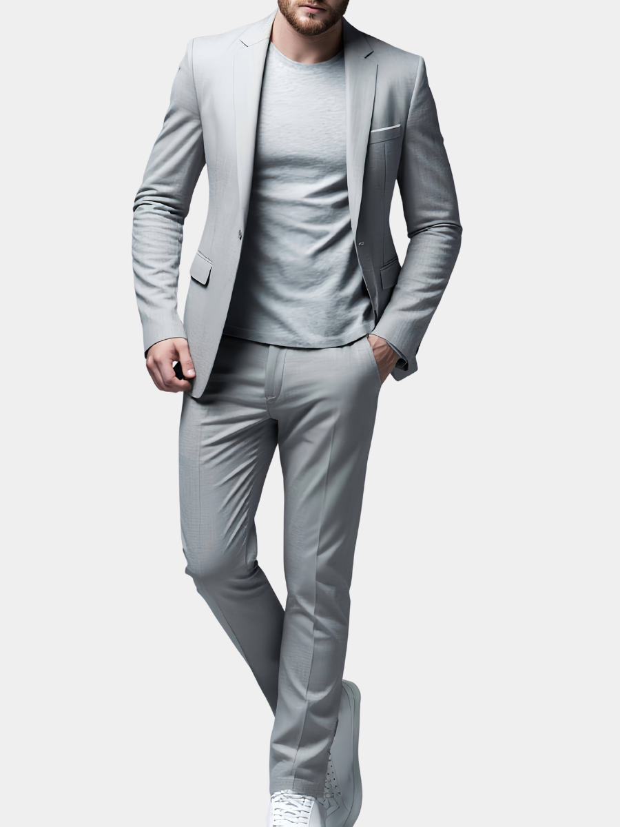 Men's Slim Fit Tailored Suit | Notch Lapel