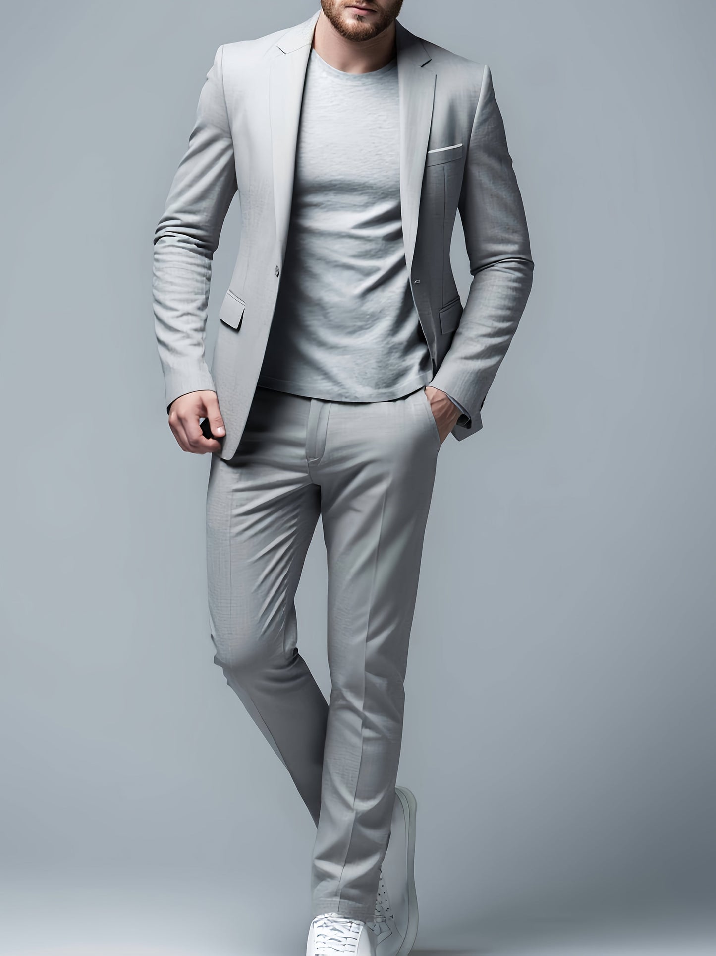 Men's Slim Fit Tailored Suit | Notch Lapel