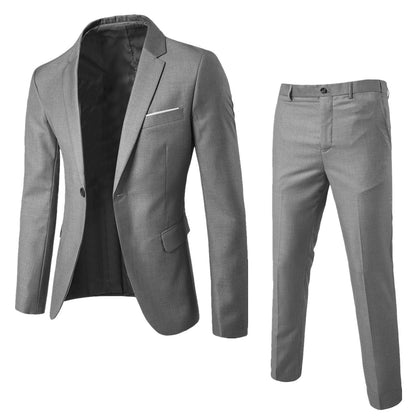 Men's Slim Fit Single Breasted Suit | Notch Lapel