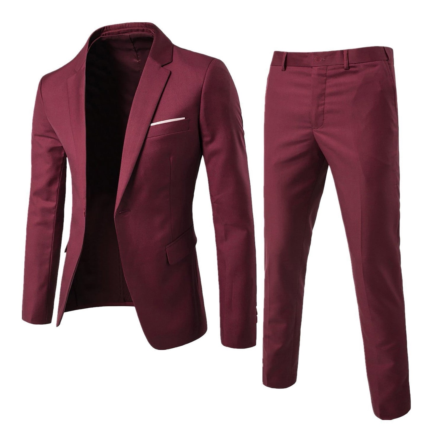 Men's Slim Fit Single Breasted Suit | Notch Lapel