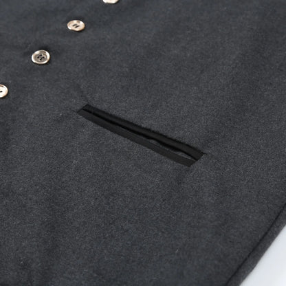 Men's Stand Collar Waistcoat | Button Up