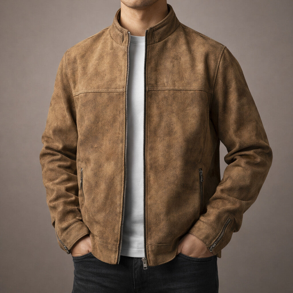 Men's Funnel Neck Jacket | Zip Up