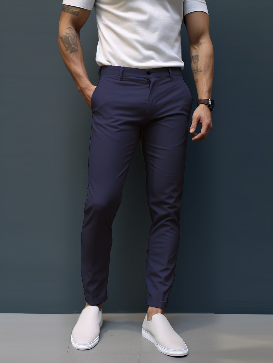 Men's Slim Tapered Chino Trousers | Slim Fit