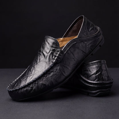Men's Slip-On Driving Loafers | Moc-Toe Apron Stitch