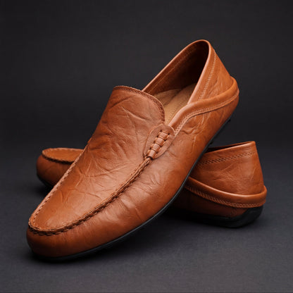 Men's Slip-On Driving Loafers | Moc-Toe Apron Stitch