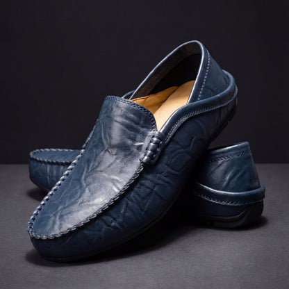 Men's Slip-On Driving Loafers | Moc-Toe Apron Stitch