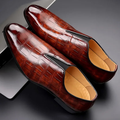 Men's Croc Slip On Loafers | Pointed Toe